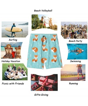 Men's Beach Shorts Funny Milk and Cup. Cartoon. Comic Characters. Breakfast Swim Trunks - Style11 - CJ190S8MKT6 $25.47-Board ...