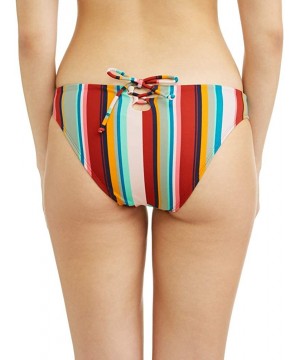 Juniors' Retro Stripe V Swimsuit Bottom - C718W8YZ4EL $13.26-Tankinis