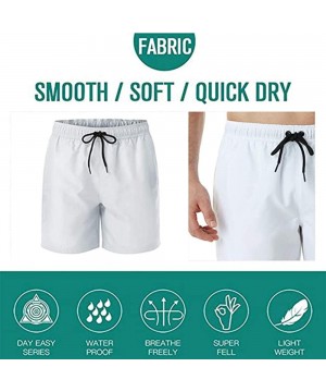 Tennis Ball and Racket Beach Board Shorts Quick Dry Drawstring Swim Trunks - Funny Goat Head Repeat - CZ19C5R0LHD $16.72-Boar...