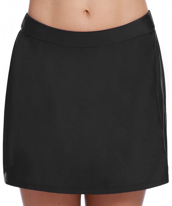 Women Skort Active Athletic Skirt for Running Tennis Golf Workout Sports - Black - C918SCNCDW2 $16.59-Bottoms