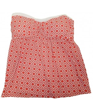 Bandeau Tankini - Coral - CC122T1U14J $24.39-Tankinis