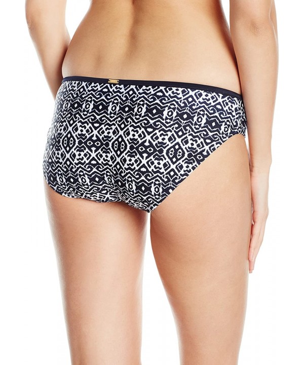 Women's Sia Classic Bikini Bottom - Ink/White - CM12OBR0JB2 $25.17-Tankinis