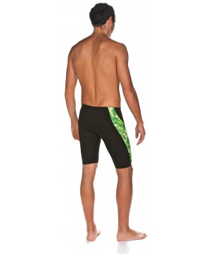 Men's Shattered Glass MaxLife Panel Jammer Swimsuit - Kelly Green - C218TLM70SR $51.63-Racing