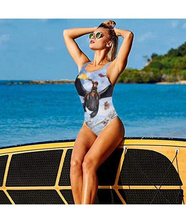 Women's One Piece Swimsuits Low Back Bikini Bathing Suits Sexy Backless How to Train Your Dragon Toothless Swimwear 1 - CJ197...