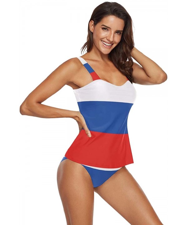 North Carolina State Flag Womens Two Piece Bikini Set Swimwear Beachwear - Russian Flag - CG18TSQEZNI $36.65-Sets