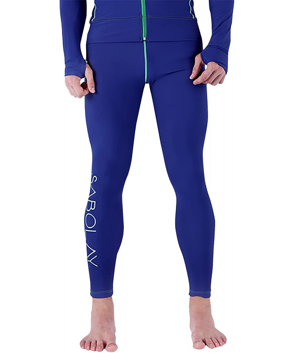 Men's Rash Guard Wetsuits Pants Snorkeling Swimming Legging Canoeing Scub Diving Skin - CL1804MRZCA $30.95-Racing