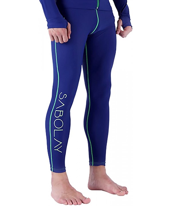 Men's Rash Guard Wetsuits Pants Snorkeling Swimming Legging Canoeing Scub Diving Skin - CL1804MRZCA $30.95-Racing