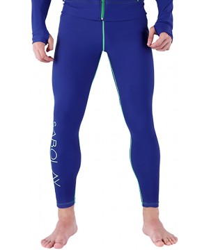 Men's Rash Guard Wetsuits Pants Snorkeling Swimming Legging Canoeing Scub Diving Skin - CL1804MRZCA $30.95-Racing