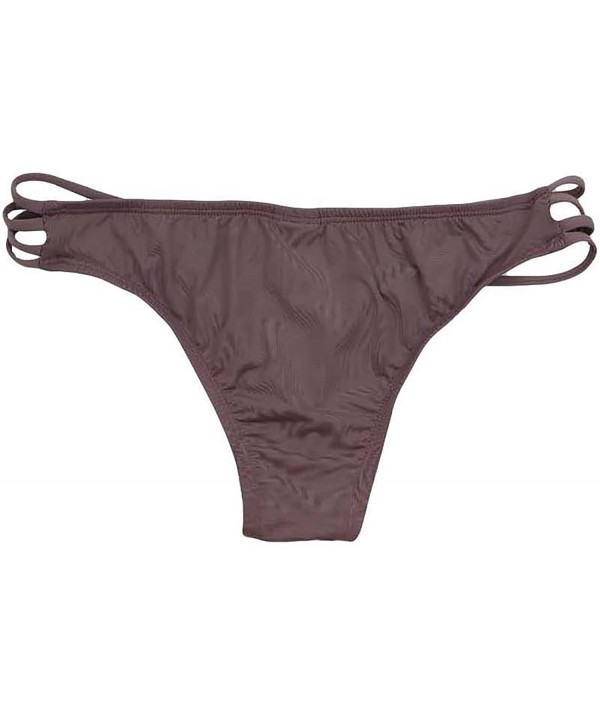 Women's Strappy Criss-Cross Cheeky Bikini Bottom - Purple Haze - C518CY640IK $22.42-Tankinis