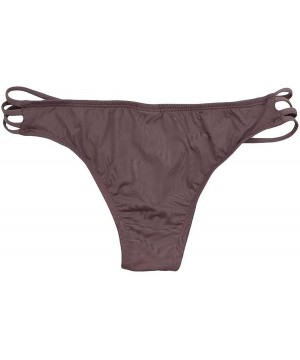 Women's Strappy Criss-Cross Cheeky Bikini Bottom - Purple Haze - C518CY640IK $22.42-Tankinis