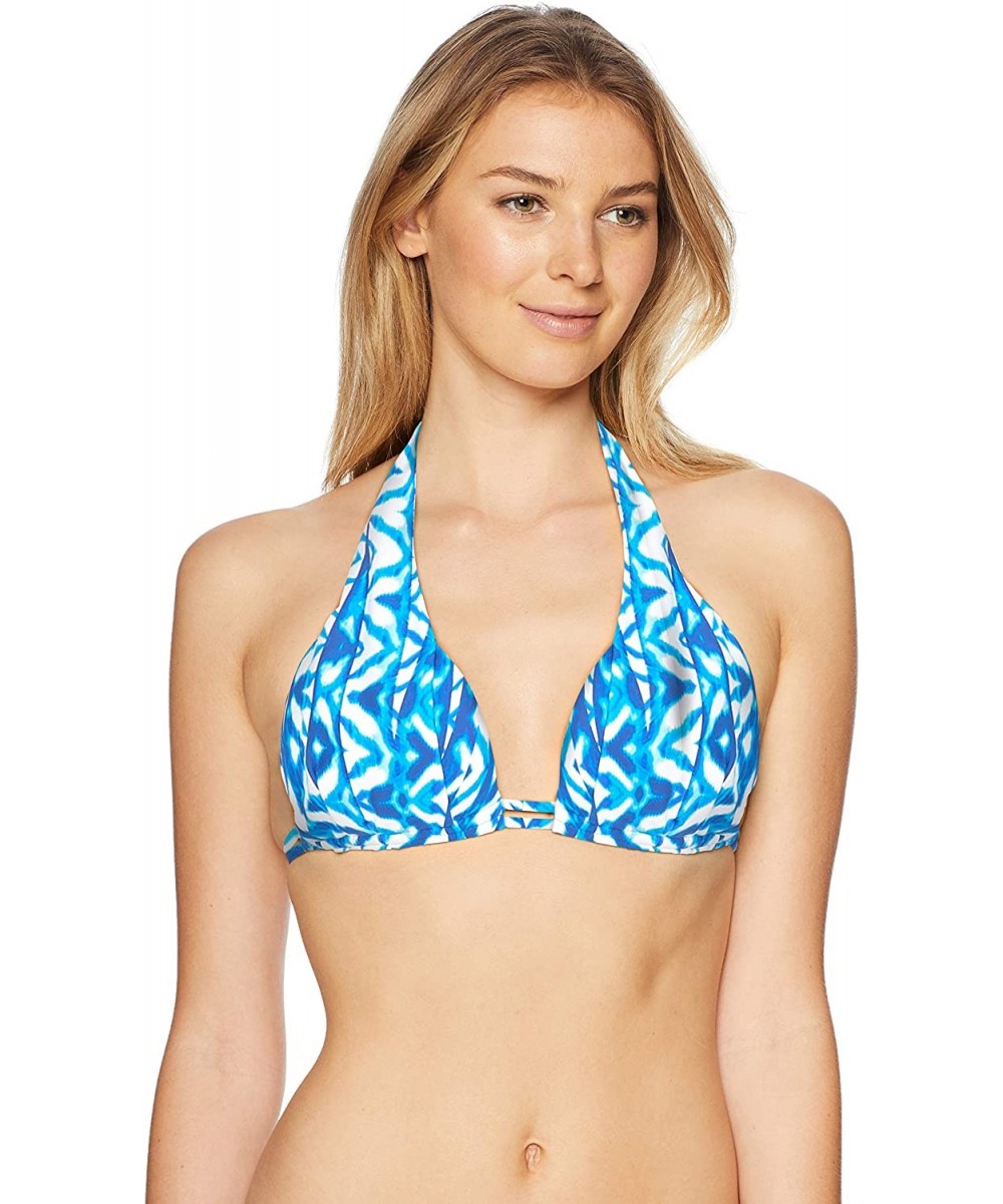 Women's Marilyn Bra Sized Halter Bikini Top Swimsuit - Aquarius - CY18Q75LI34 $18.96-Tops