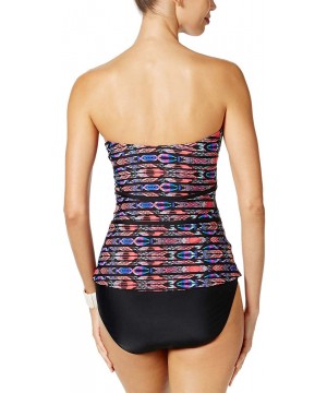 Women's Antigua Printed Tankini Top - Coral / Multi - CM183CXT7G8 $8.08-Tops