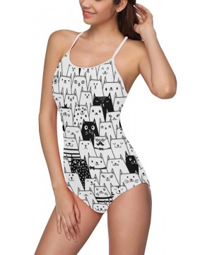 Cute Animal Pattern One Piece Swimsuit Swimwear Bathing Suit for Women Juniors (XS-3XL) - Multi 9 - CI18EQOUZ2L $27.04-One-Pi...