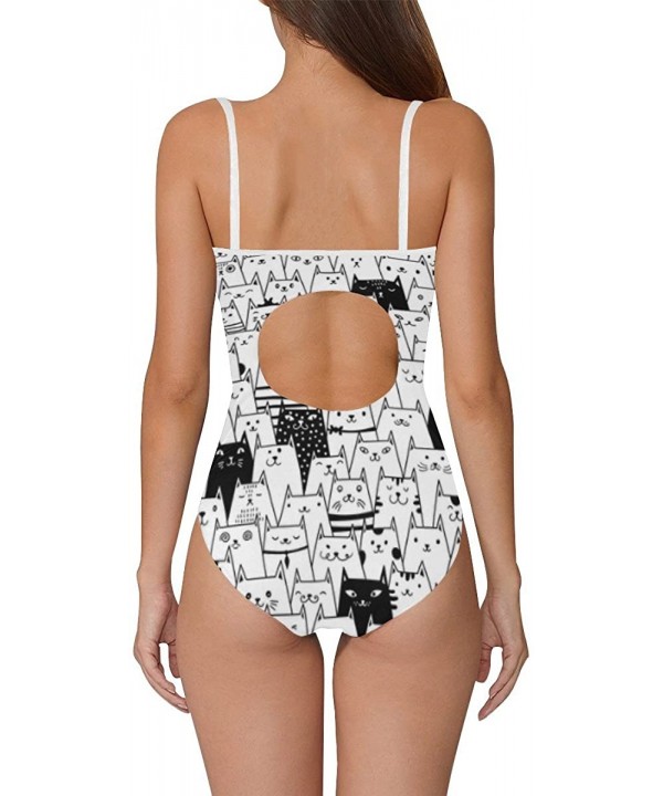 Cute Animal Pattern One Piece Swimsuit Swimwear Bathing Suit for Women Juniors (XS-3XL) - Multi 9 - CI18EQOUZ2L $27.04-One-Pi...