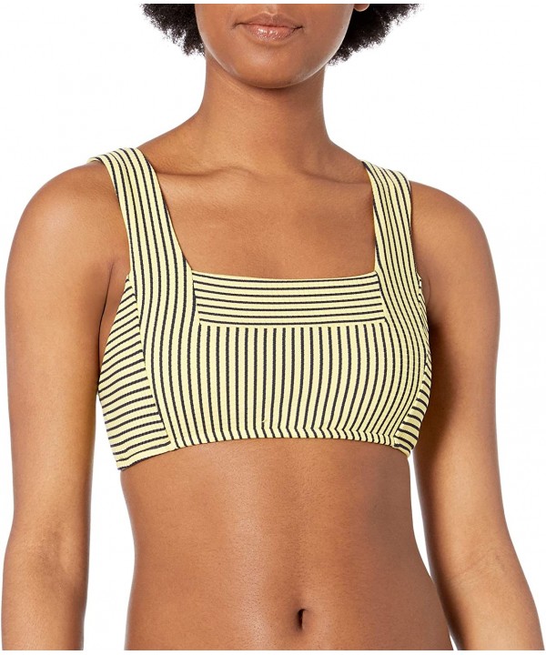 Women's Tank Bra Bikini Top Swimsuit - Go Overboard Limelight - CO18OEKLR2X $36.67-Tops