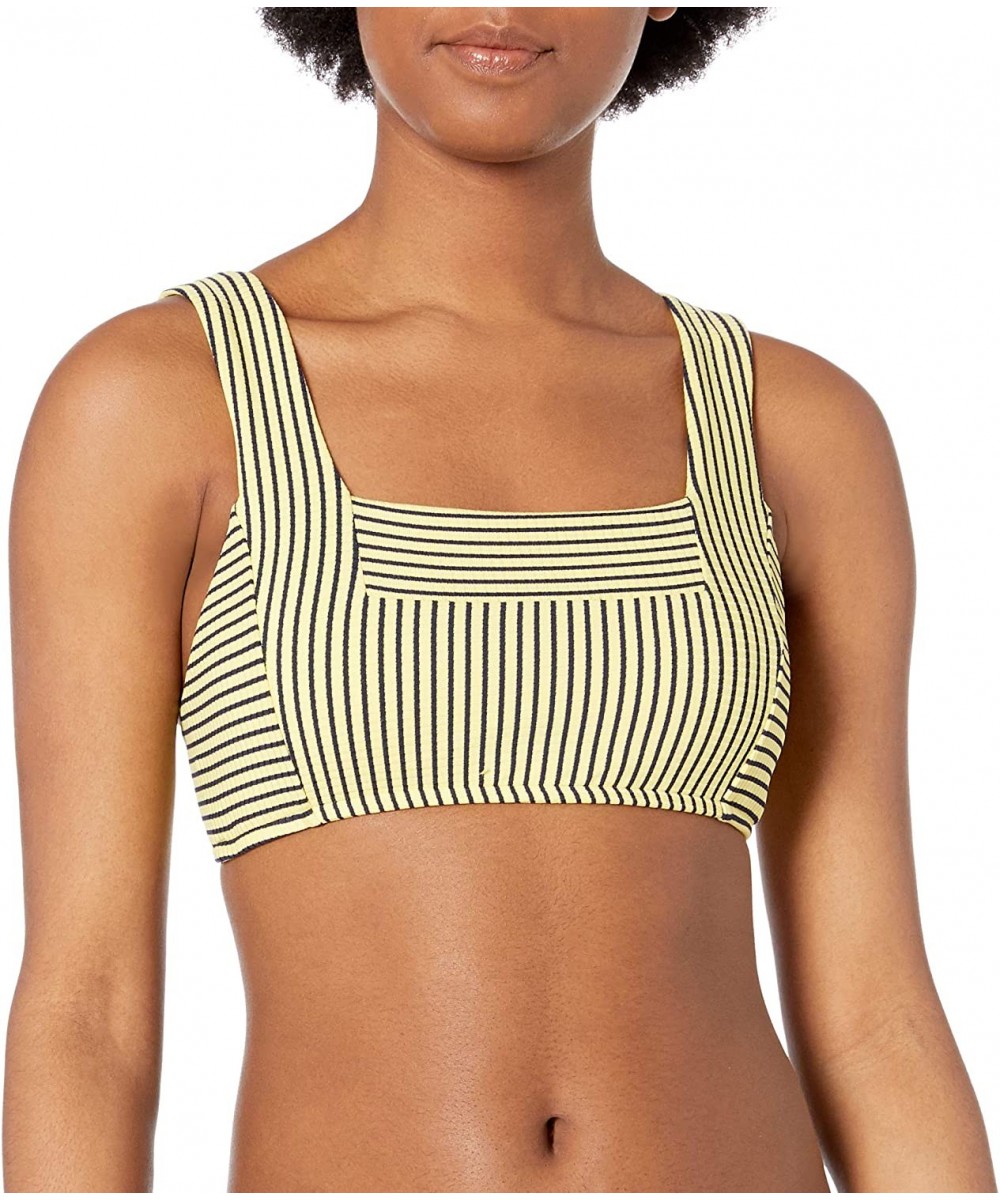 Women's Tank Bra Bikini Top Swimsuit - Go Overboard Limelight - CO18OEKLR2X $36.67-Tops