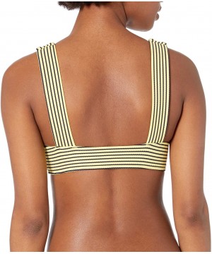 Women's Tank Bra Bikini Top Swimsuit - Go Overboard Limelight - CO18OEKLR2X $36.67-Tops