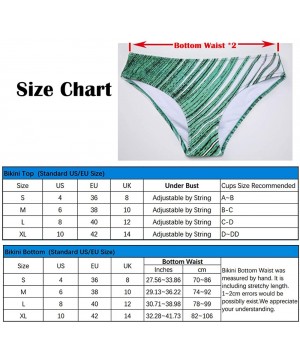 Bandeau Bikini Swimsuit for Women Push Up Womens Bathing Suits Removable Straps Beach Sexy Swimwear - Printing - CR18AZK9LOD ...