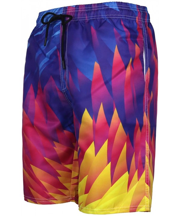 Men's Casual Print Swim Trunks Quick Dry Beach Summer Boardshorts - Multicolored 10 - C518OLDEHMW $26.08-Board Shorts