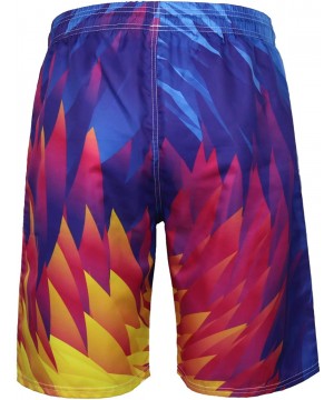 Men's Casual Print Swim Trunks Quick Dry Beach Summer Boardshorts - Multicolored 10 - C518OLDEHMW $26.08-Board Shorts