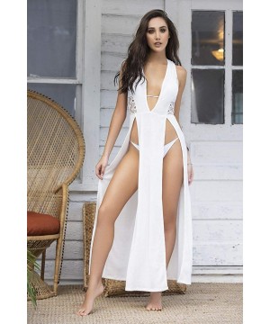 7897 Cover Up & Beach Dress - Ivory - C018O7MZQDZ $34.67-Cover-Ups