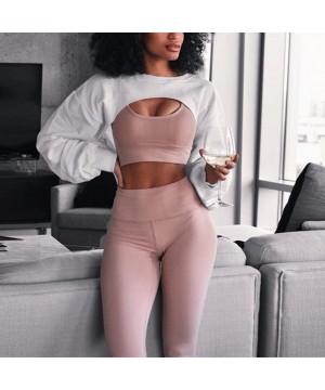 Women's Long Sleeve See-Through Sheer Mesh Crop Tops Buckle Summer Top Cover Ups - Sweater - White - C918QMZ4ITO $17.20-Cover...