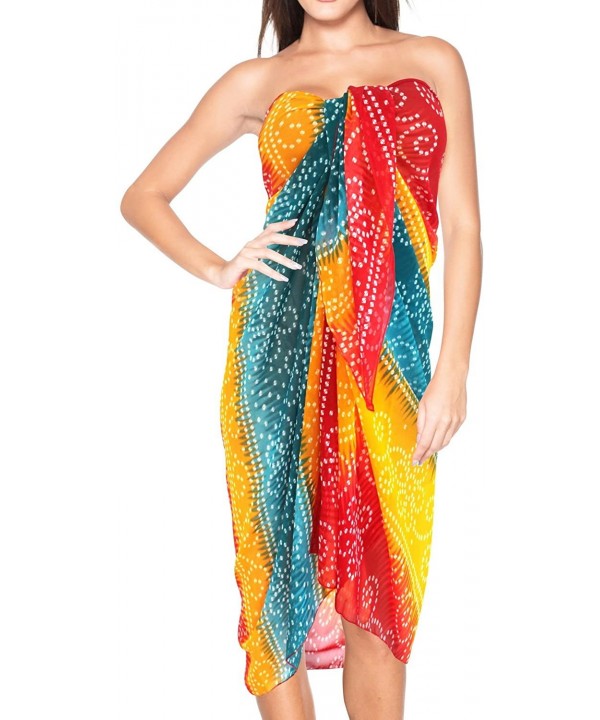 Women's Sarong Swimwear Cover-Up Wrap Tie Skirt Plus Size Full Long J - Green_f591 - CV1202KV1N9 $13.05-Cover-Ups