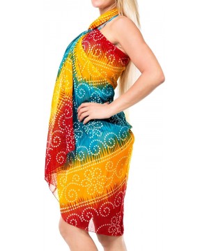 Women's Sarong Swimwear Cover-Up Wrap Tie Skirt Plus Size Full Long J - Green_f591 - CV1202KV1N9 $13.05-Cover-Ups