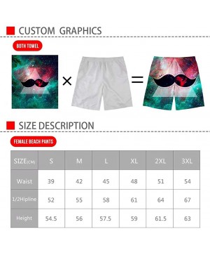 Men's Summer Beach Shorts Board Swim Trunks with Pockets Sports Shorts - Retro Surf - CY196WX2CR8 $9.99-Trunks