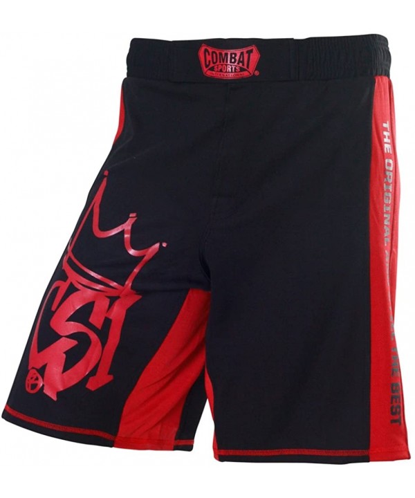 Training MMA Boardshorts - Black/Red - CB11E7MFRDJ $26.29-Board Shorts