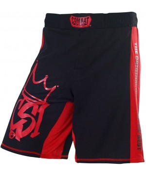 Training MMA Boardshorts - Black/Red - CB11E7MFRDJ $26.29-Board Shorts