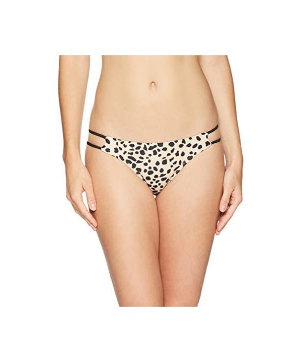 Women's Swimwear Trina Thin Double Strap Bikini Bottom - Leopard Print - C6187LLY73G $20.30-Bottoms