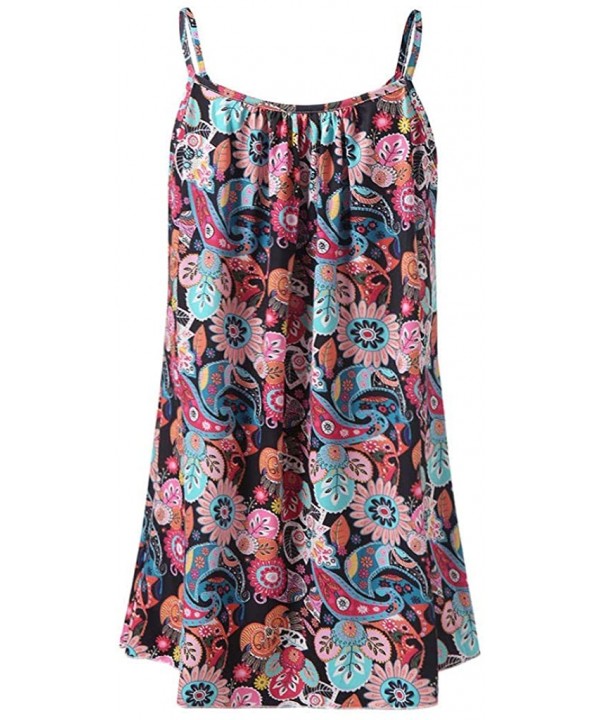 Women Summer Printed Sleeveless Vest Blouse Tank Tops Camis Clothes - Multicoloured-a - C718SRUXM9C $12.96-Racing