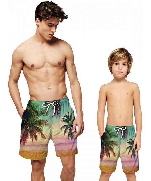 Men's Swim Trunks Beach Quick Dry Shorts Holiday 3D Printed Board Shorts - Bde-030 - CX194WYQTLN $18.77-Board Shorts