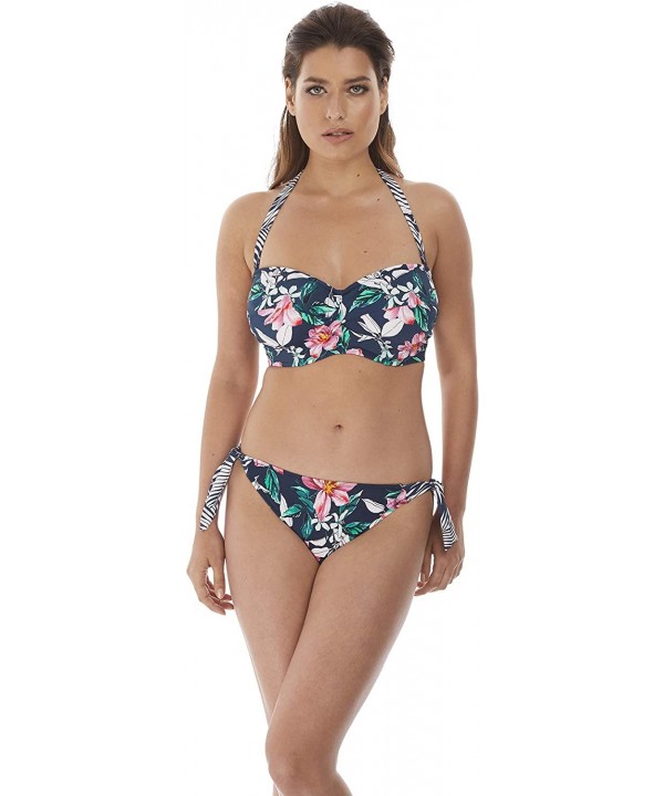 Port Maria Side Tie Bikini Bottom - Ink - CD18WW7ATDM $48.58-Tankinis