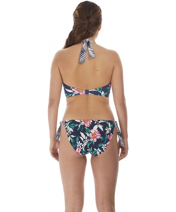 Port Maria Side Tie Bikini Bottom - Ink - CD18WW7ATDM $48.58-Tankinis