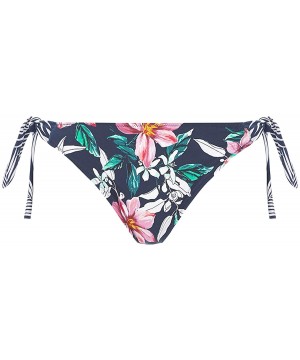 Port Maria Side Tie Bikini Bottom - Ink - CD18WW7ATDM $48.58-Tankinis