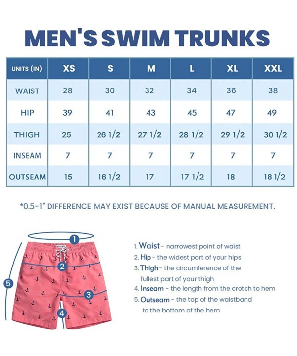 Mens Swim Trunks Quick Dry Swim Shorts with Mesh Lining Funny Swimwear Bathing Suits - Pinapple Palm - CE194THD0U8 $18.49-Trunks