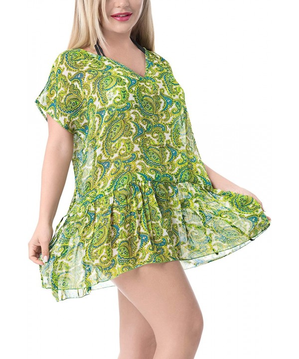 Women's Swimsuit Cover Up Beach Bathing Suit Swimwear Drawstring A - Green_q706 - C511DWTB7TL $18.31-Cover-Ups