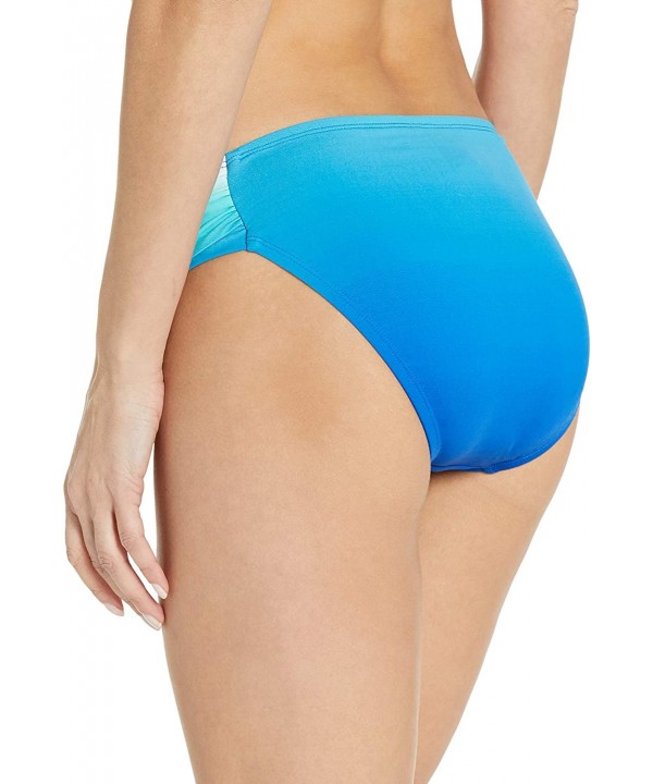 Women's Fun In The Sun Side Tab Hipster Bikini Bottom - Blue/Multi - CD12FJB7ZAX $10.06-Tankinis