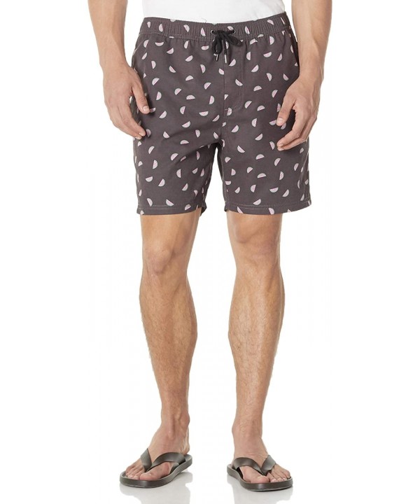 Men's 7" Inseam Swim Trunks Quick Dry Beach Shorts with Pockets - Watermelon - C718WWQW68D $12.70-Trunks