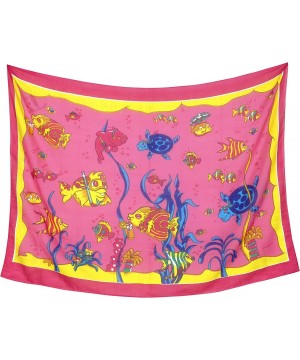 Women's Scarf for Face Cover Shawl Fashion Scarves Sunscreen Shawls - Pink_y33 - CI11FC0HP6R $11.79-Cover-Ups