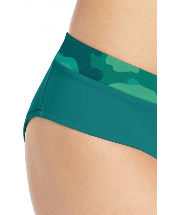 Women's Boy Short Bikini Bottom Swimsuit - Precious Cargo Summer Jade - CC18M4NTNMU $29.27-Tankinis