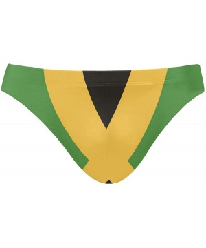 Mens Swim Briefs Trunk Barbados Flag Athletic Swimsuit Beach Shorts Board Triangle Bikini Swimwear - Jamaica Flag Jamaican - ...