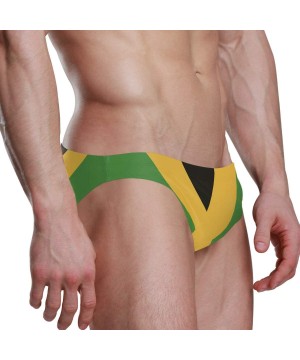 Mens Swim Briefs Trunk Barbados Flag Athletic Swimsuit Beach Shorts Board Triangle Bikini Swimwear - Jamaica Flag Jamaican - ...