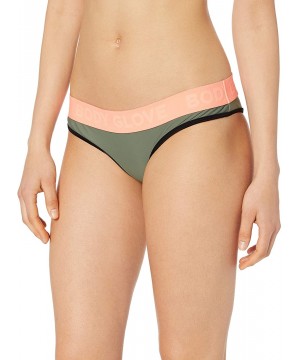 Women's Lola Low Rise Cheeky Bikini Bottom Swimsuit - Cactus Color Block - CM1869890LK $37.01-Bottoms