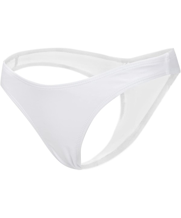 Women's Hot Summer Brazilian Beachwear Bikini Bottom Thong Swimwear - White - CK185A7ZCYU $13.21-Tankinis