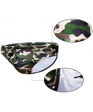 Men's Athletic Swimwear Briefs Sexy Swim Briefs Camo Pattern Bikini Swimsuit for Men Men's Swimwear Briefs - Green Camo - CR1...