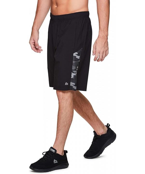 Active Men's 9-Inch Inseam Stretch Woven Athletic Basketball Gym Shorts with Pockets - Camo Black - C31940MM3HY $11.38-Board ...