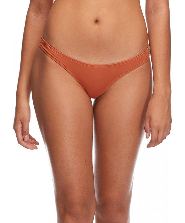 Women's Kylie Low Rise Bikini Bottom Swimsuit - Flavors Lava - CX18ICASMLD $29.01-Bottoms